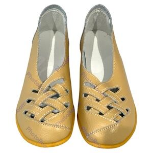 Women's Cowhide Leather Loafers Flats Sandals Slip-On SIZE 41 #41